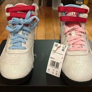 Multi colored reebox